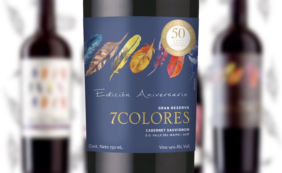 Viña 7Colores crea vino “Cabernet Sauvignon” de manera especial para SUPERMERCADO DIEZ