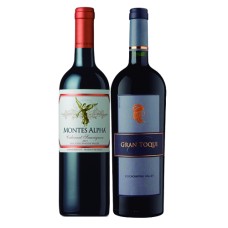 Pack  6 Montes Alpha Cabernet Sauvignon + 6 botellas Gran Toqui Carmenere ($7.990 c/u)
