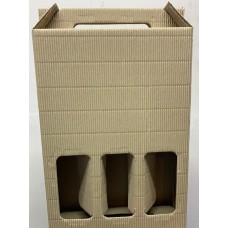 Caja de Cartón 3 Botellas