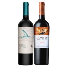Pack de 6 botellas Capitulo, Odfjell Blend + 6 Montes Edicion Ltda. Carmenere ($4.990 c/u)