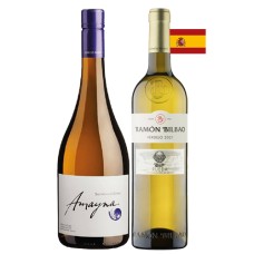Pack 6 botellas Amayna Sauvignon Blanc + 6 Ramón Bilbao Verdejo ($6.990 c/u) 
