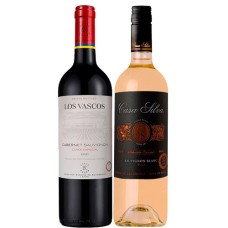 Pack 6 botellas Los Vascos Cuvee Cabernet Sauvignon + 6 botellas Casa Silva Seleccion Sauvignon Blanc ($3.990 c/u) Semanal
