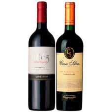 Pack 6 botellas 1865 Carmenere + 6 Casa Silva Gran Terroir de los Andes Carmenere ($7.990 c/u) 