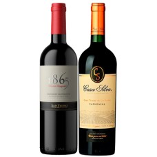 Pack 6 botellas 1865 Cabernet Sauvignon + 6 Casa Silva Gran Terroir de los Andes Carmenere ($7.990 c/u)