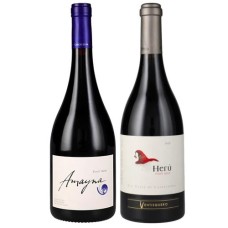 Pack 3 botellas Amayna Pinot Noir + 3 Heru Pinot Noir ($15.900 c/u)