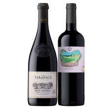 Pack 6 botellas Tarapaca, Gran Reserva Cabernet Sauvignon + 6 Casa Marin Lo Abarca, Gran Reserva Carmenere ($4.990 c/u) 