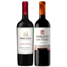 Pack 6 botellas Perez Cruz Gran Reserva Cabernet Sauvignon + 6 botellas Marques Carmenere (7.990 c/u)