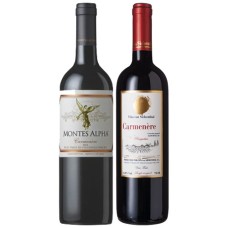 Pack 6 botellas Montes Alpha Cabernet Sauvignon + 6 Von Siebenthal Carmenere