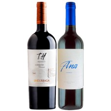 Pack 6 botellas ANA, Casa Bauzá Carmenere + 6  botellas Undurraga TH Carmenere ($6.990 c/u)