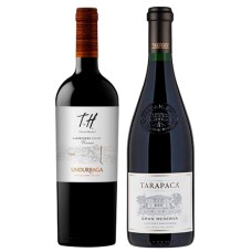Pack 6 botellas Undurraga TH Carmenere + 6 Tarapacá GR Cabernet Sauvignon ($6.990 c/u)