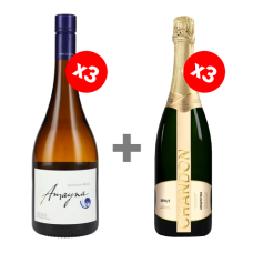 Pack 3 botellas Amayna Sauvignon Blanc + 3 Chandon Brut ($9.990 c/u) 