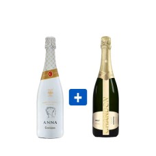 Pack de 3 Espumantes Chandon Brut +3 Cava Anna Codorniu Brut Reserva Blanc de Blancs ($9.990 c/u) 