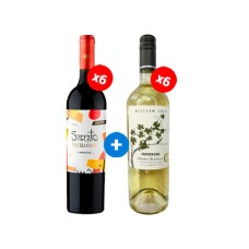 Pack de 6 Viu Manet, Secreto Carmenere + 6 William Cole Gran Reserva Aniversario, Sauvignon Blanc ($4.990 c/u)