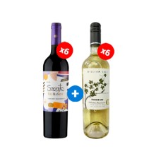 Pack de 6 Viu Manet, Secreto Cabernet Sauvignon + 6 William Cole Gran Reserva Aniversario, Sauvignon Blanc ($4.990 c/u)
