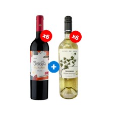 Pack de 6 Viu Manet, Secreto Malbec + 6 William Cole Gran Reserva Aniversario, Sauvignon Blanc ($4.990 c/u) 