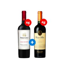 Pack 6 botellas Perez Cruz Gran Reserva Cabernet Sauvignon + 6 botellas Casa Silva Gran Terroir Carmenere 