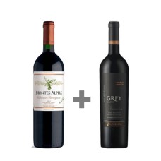 Pack 6 Montes Alpha Cabernet Sauvignon + 6 botellas Ventisquero Grey Carmenere