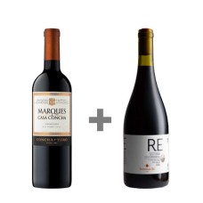 Pack 6 botellas Marques Carmenere + 6 Bodegas RE Gran Reserva Ensamblaje ($6.990 c/u) Semanal