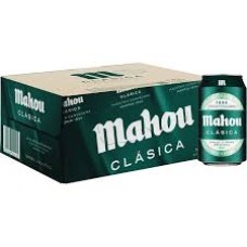 Caja de 12 unidades Cerveza MAHOU LATA CLASICA  330cc ($580 c/u)