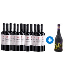 12 Botellas de Tabali Pedregoso Gran Reserva Carmenere + Sangria LOLA Regalo (Semanal)