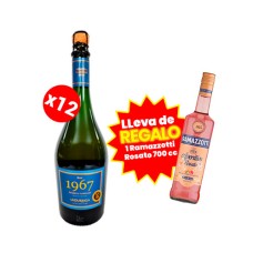 Pack 12 Espumantes Undurraga 1967 Brut Metodo Charmat 750cc + 1 Botella de regalo Ramazzotti Rosato 700cc