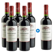 Caja de 6 unidades Casas del Bosque Collection Carmenere (PAGUE 5, LLEVE 6)