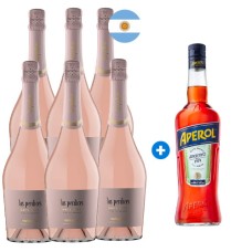 Caja 6 Espumante Las Perdices Brut Rosé (+ Aperol de Regalo) Semanal Caja 6 Espumante Las Perdices Brut Rosé (+ Aperol de Regalo) Semanal