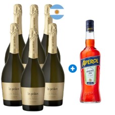 Caja 6 Espumante Las Perdices Extra Brut, Método Tradicional (+ Aperol de Regalo) Semanal Caja 6 Espumante Las Perdices Extra Brut, Método Tradicional (+ Aperol de Regalo) Semanal