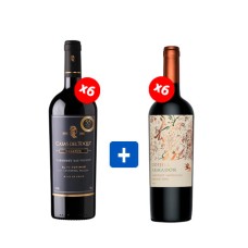 Pack 6 botellas Armador Odjfell Cabernet Sauvignon + 6 Casas del Toqui Reserva Cabernet Sauvignon ($3.990 c/u) Pack 6 botellas Armador Odjfell Cabernet Sauvignon + 6 Casas del Toqui Reserva Cabernet Sauvignon ($3.990 c/u)