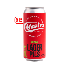 Pack 12 unidades Cerveza Mestra Lager473 ml ($990 c/u) Semanal Pack 12 unidades Cerveza Mestra Lager473 ml ($990 c/u) Semanal