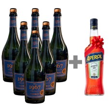 Pack 6 Undurraga 1967 Brut Charmat + Aperol de Regalo