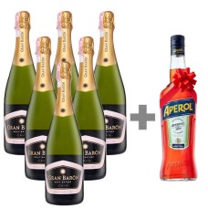 Pack 6 Gran Baron Brut Nature + Aperol de Regalo
