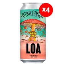 Pack de 4 Cerveza LOA Otra Ronda Amber Lata 470 cc ($2.490 c/u)