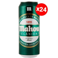 Caja de 24 unidades Cerveza Lata Mahou clásica 500 ml ($580c/u) Caja de 24 unidades Cerveza Lata Mahou clásica 500 ml ($580c/u)
