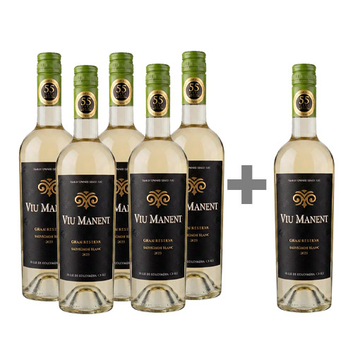 Caja de 6 Botellas Viu Manent Gran Reserva Sauvignon Blanc (PAGUE 5 LLEVE 6) ($4.991 c/u) Caja de 6 Botellas Viu Manent Gran Reserva Sauvignon Blanc (PAGUE 5 LLEVE 6) ($4.991 c/u)