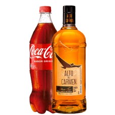Pack Pisco Alto Del Carmen Roble Del Sur 35° 1.000 cc + Coca-Cola Normal 1.5lt Pack Pisco Alto Del Carmen Roble Del Sur 35° 1.000 cc + Coca-Cola Normal 1.5lt