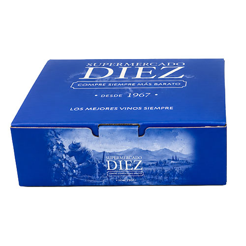 Caja de Regalo para 3 Botellas Supermercado Diez Caja de Regalo para 3 Botellas Supermercado Diez