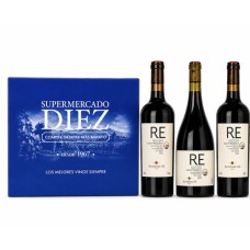 Mix de 3 vinos Bodegas RE maulino Gran Reserva + caja regalo Diez