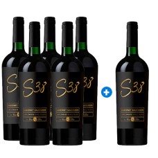 Caja de 6 unidades Single Block Cabernet Sauvignon s38, Viña Casa Silva (PAGUE 5 LLEVE 6)