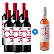 Pack 6 Vinos Omega Cabernet Sauvignon Vik + Omega Rosé de regalo