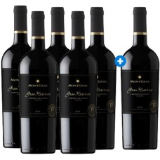 Caja de 6 MontGras Gran Reserva Etiqueta negra Cabernet Sauvignon - Carmenere (Pague 5 y Lleve 6) Semanal
