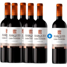 Caja de 6 unidades Marqués de Casa Concha Carmenere (PAGUE 5, LLEVE 6) Caja de 6 unidades Marqués de Casa Concha Carmenere (PAGUE 5, LLEVE 6)