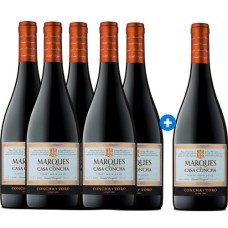Caja de 6 Marqués de Casa Concha Pinot Noir 750 cc (PAGUE 5, LLEVE 6)