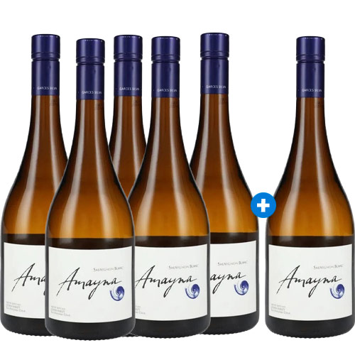 Caja de 6 Amayna Sauvignon Blanc (PAGUE 5, LLEVE 6) Caja de 6 Amayna Sauvignon Blanc (PAGUE 5, LLEVE 6)