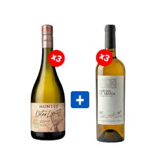Pack 3 botellas Montes Outer limits Sauvignon Blanc + 3 Lo Abarca N°2, Sauvignon Blanc ($9.990 c/u) Semanal