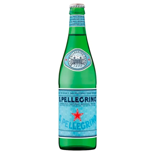 S.Pellegrino Agua Mineral Natural con Gas Botella de Vidrio 505mL – Italia S.Pellegrino Agua Mineral Natural con Gas Botella de Vidrio 505mL – Italia