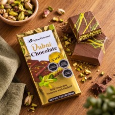 Dubai Chocolate Leche con Pistacho y Kadayif 200g Dubai Chocolate Leche con Pistacho y Kadayif 200g