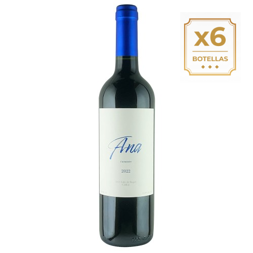 Caja de 6 Ana, Casa Bauzá, Carmenere 750 cc ($4.990 c/u) Caja de 6 Ana, Casa Bauzá, Carmenere 750 cc ($4.990 c/u)