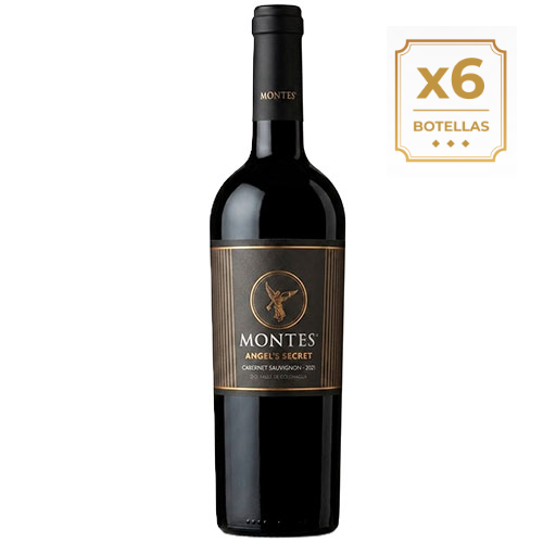 Caja de 6 botellas Montes Angel´s Secret Cabernet Sauvignon ($9.990 c/u) Caja de 6 botellas Montes Angel´s Secret Cabernet Sauvignon ($9.990 c/u)