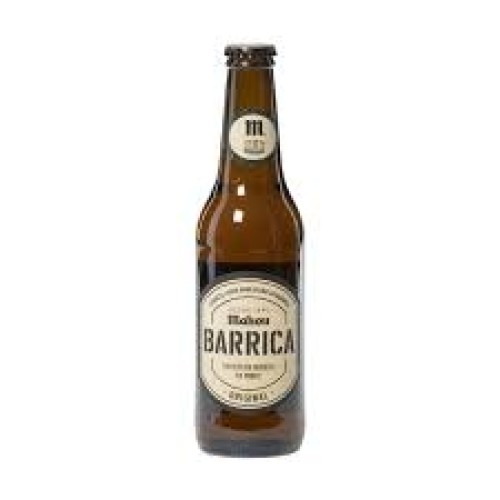 Pack 6 unidades Cerveza Mahou Barrica ($1.290 c/u)